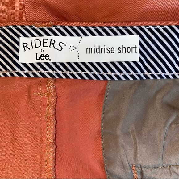 Riders by Lee Women’s 18W Shorts 6” Inseam Burnt Coral Midrise - Picture 5 of 6